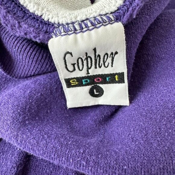 vintage gopher sport collared granny sweater - Picture 6 of 8